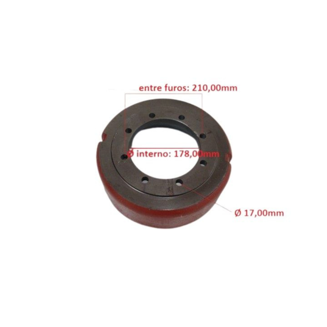 TAMBOR DE FREIO HELI / TCM PARA EMPILHADEIRAS DE 5.0-7.0T COM 8 FUROS E MEDIDAS 180X320X132.5 (REF. 25783-02311)