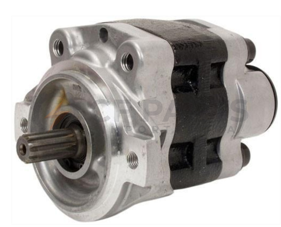 BOMBA HIDRÁULICA TOYOTA 10 ESTRIAS HORÁRIA 27ML/R PARA EMPILHADEIRAS TOYOTA COM MOTOR 4Y