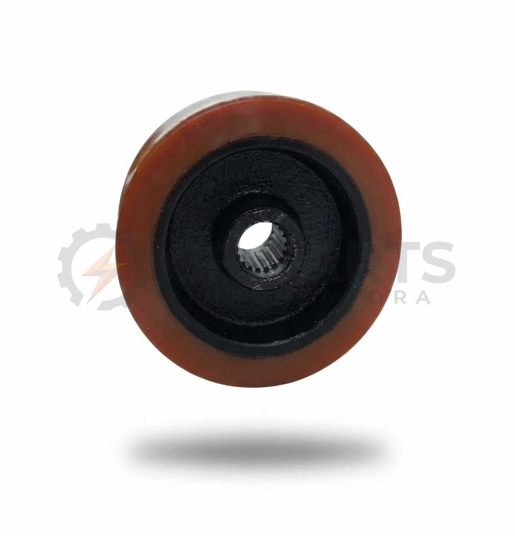 RODA TRACAO PALETEIRA HANGCHA CBD15/18/20WS - HYSTER PC15-YALE MPC15 (140*55 EIXO ESTRIADO)