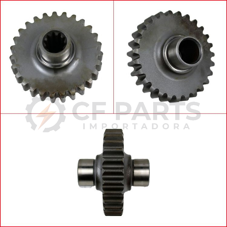 ENGRENAGEM CORRENTE ACOPLAMENTO BOMBA HIDRÁULICA 10 ESTRIAS X 27 DENTES MOTOR NISSAN K15/K21/K25