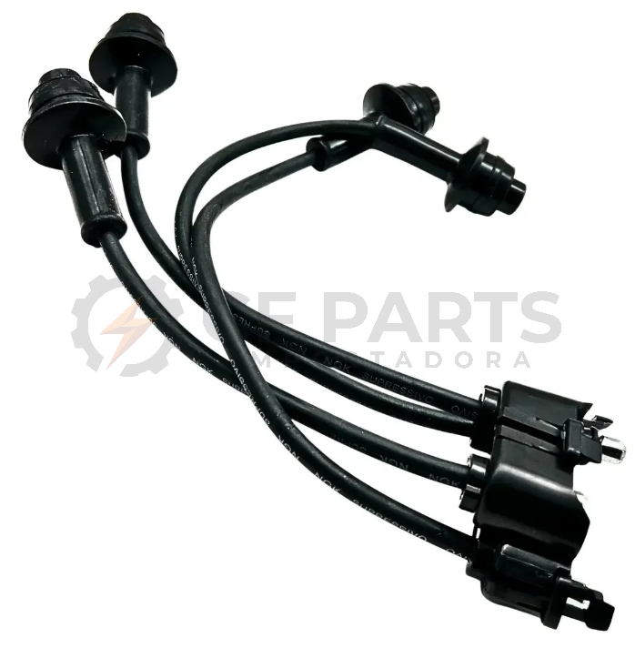 JOGO CABO VELA MOTOR TOYOTA 4Y / WANFENG 491BPG PARA EMPILHADEIRAS TOYOTA