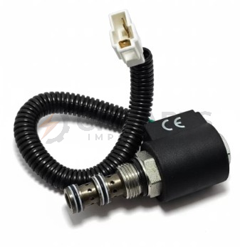 BOBINA SOLENOIDE DE REVERSÃO 24V PARA TRANSMISSÃO YQXD100A-4300 EM EMPILHADEIRAS